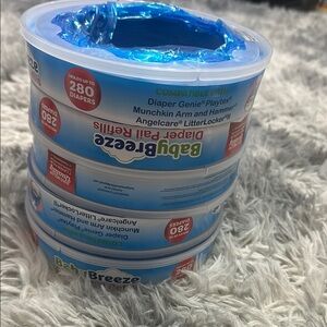 BabyBreeze Diaper Pail Refills ( set of 5) each holds up to 280 diapers